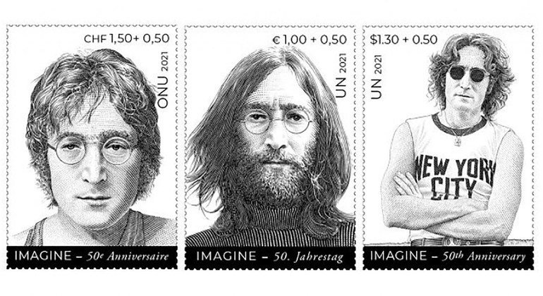 L’ONU émet trois timbres de John Lennon pour marquer la Journée internationale de la paix